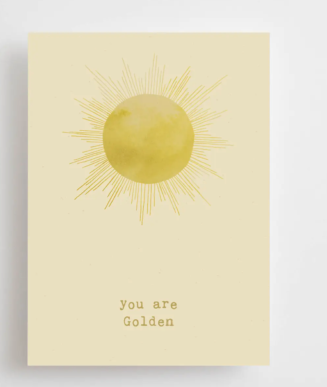 Carte postale artisanale - affirmation positive