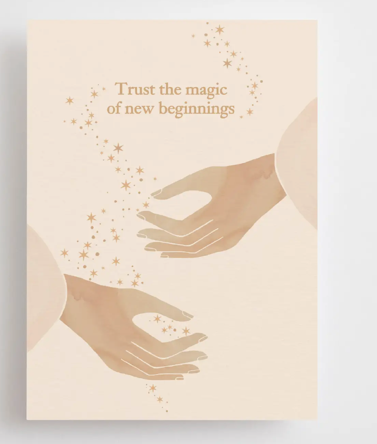 Carte postale artisanale - affirmation positive