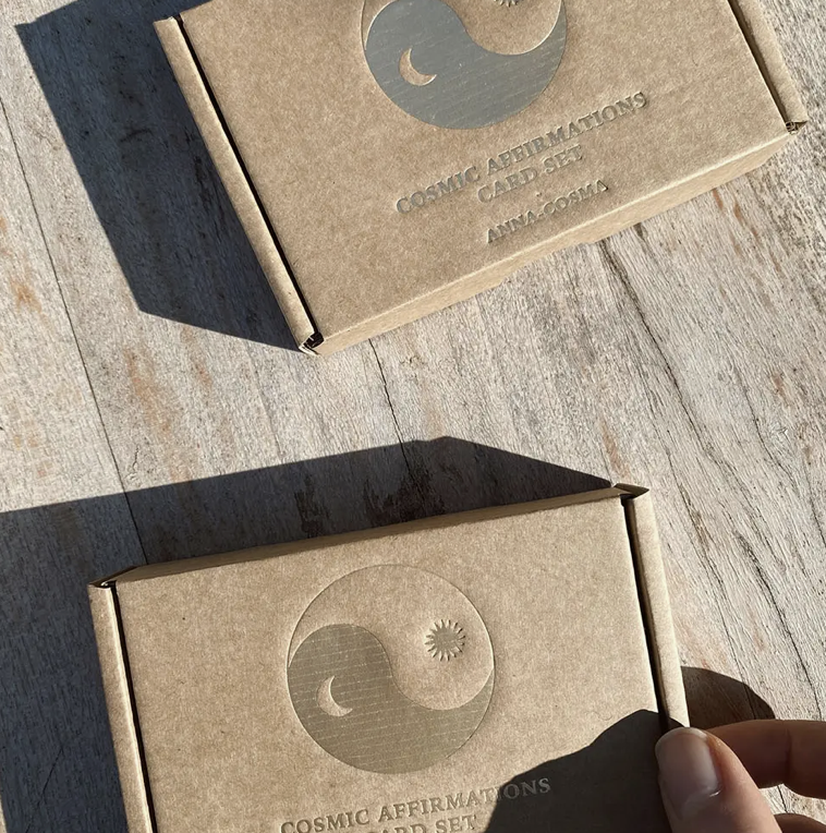 Jeux de carte artisanale - Oracle - "cosmic affirmations"