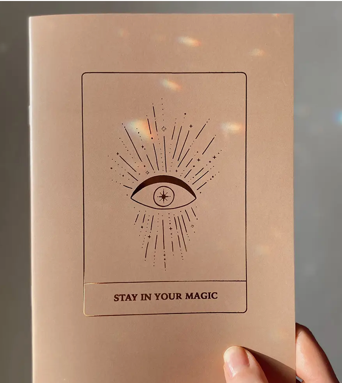 Yoga Journal - Notebook - diver design & affirmation