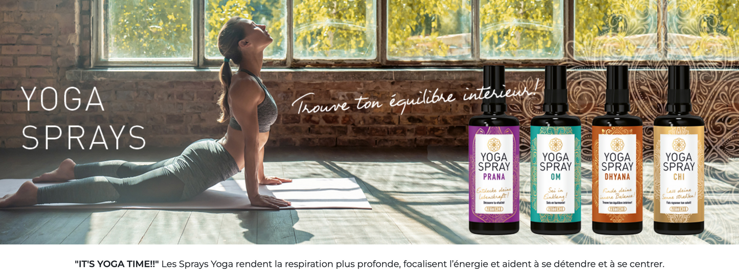 Yoga Spray  - Parfum d'ambiance & nettoyant tapis de yoga