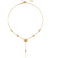 Collier "Love Lotus" quartz rose - plaqué or 18k
