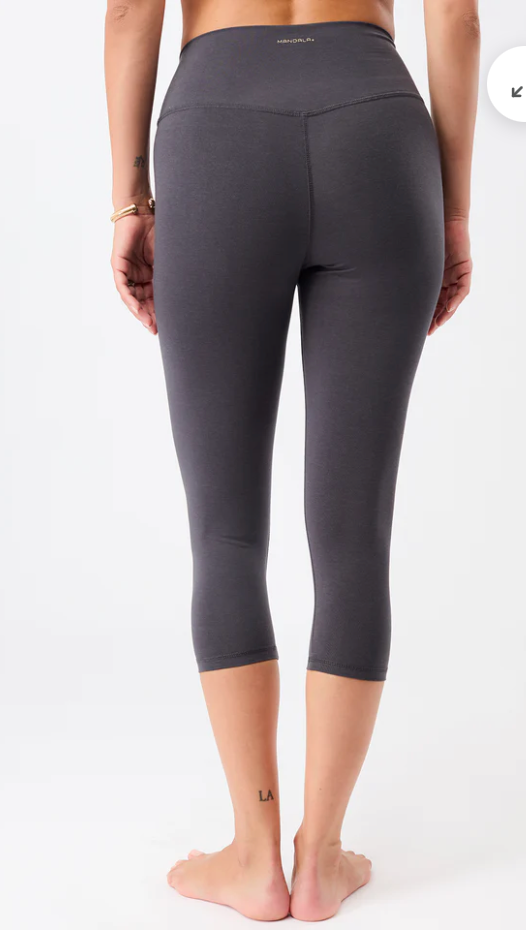 Bedruckte Mandala-Leggings mit hoher Taille und tropischem Blumendruck in Beige-Schwarz-Blau