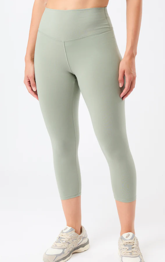 Barre Tight Hight Rise Leggings Mandala - Solid Green Seaweed