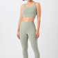 Barre Tight Hight Rise Leggings Mandala - Solid Green Seaweed