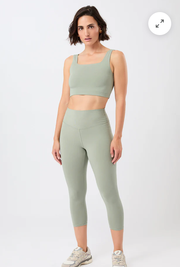 Barre Tight Hight Rise Leggings Mandala - Solid Green Seaweed