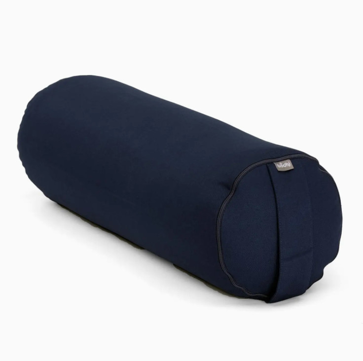 Olive green round spelled bolster