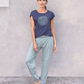 Joelle-Hose aus Bio-Baumwolle – Burgunderrot – Jaya