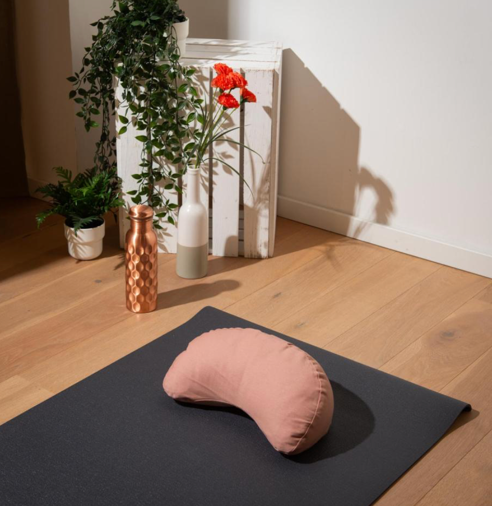 Half Moon ECO gray meditation cushion