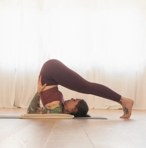Zafu Organic Buckwheat Crescent Cushion Yoga Studio EU
