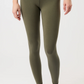Bedruckte Mandala-Leggings mit hoher Taille und tropischem Blumendruck in Beige-Schwarz-Blau