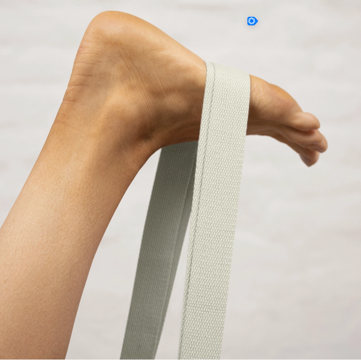 2-in-1 Yoga-Pilates Strap & Mat - Sangle de yoga & transport de tapis - bleu sarcelle