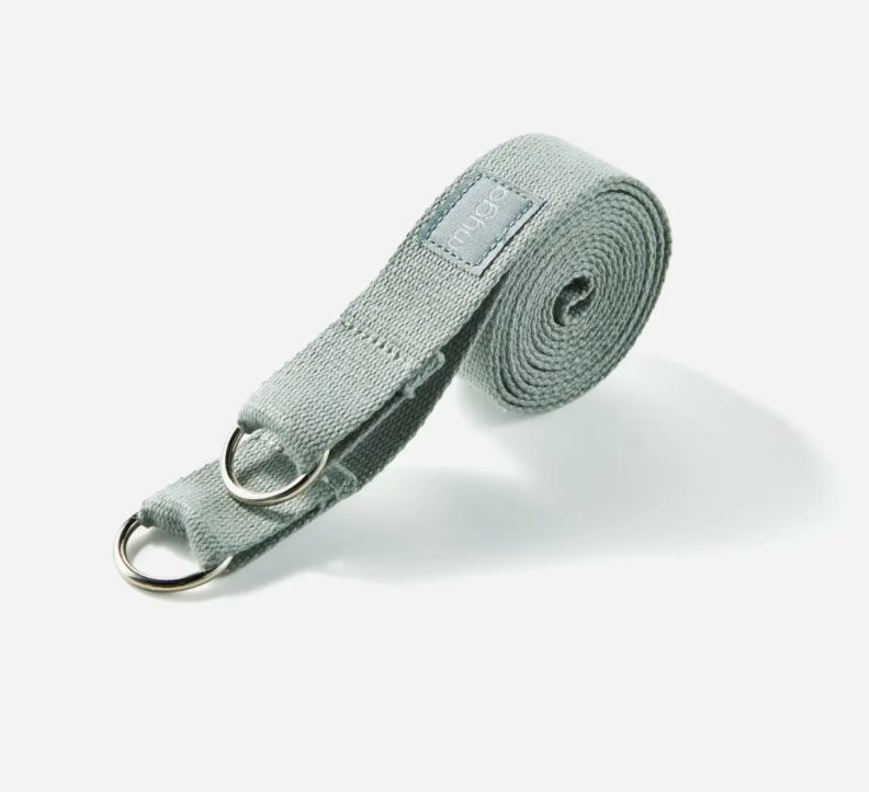 2-in-1 Yoga-Pilates Strap & Mat - Sangle de yoga & transport de tapis - bleu sarcelle