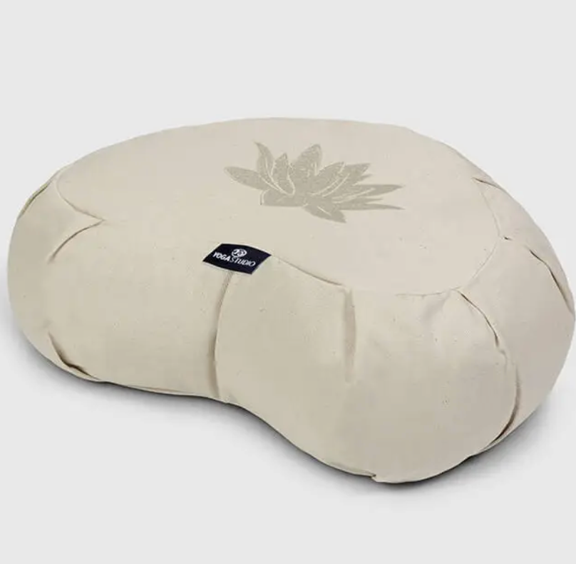 Zafu Organic Buckwheat Crescent Cushion Yoga Studio EU