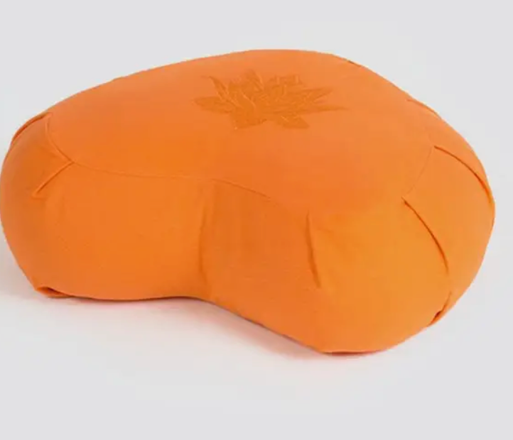 Zafu - Coussin Demi-lune - Lotus - orange