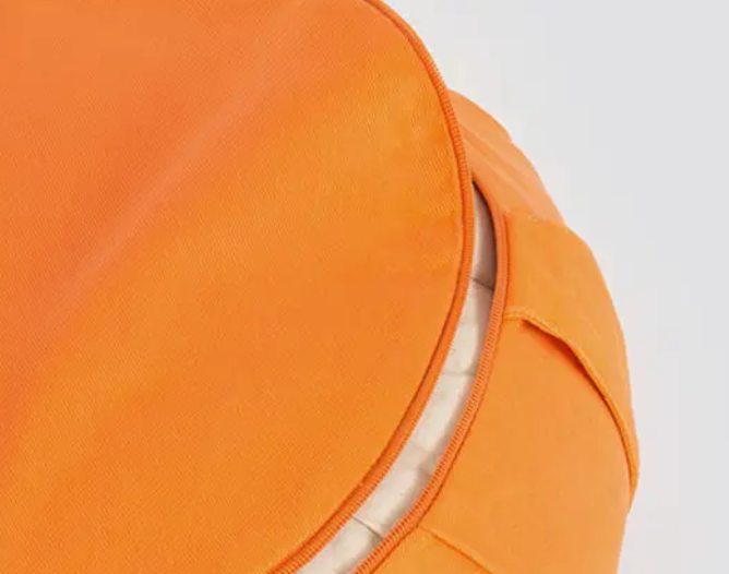 Zafu - Coussin Demi-lune - Lotus - orange