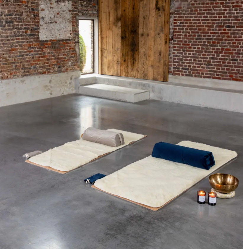 Tapis en laine mérinos - pour le yoga & méditation