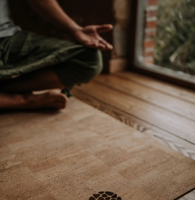 Tapis de Yoga en liège & caoutchouc