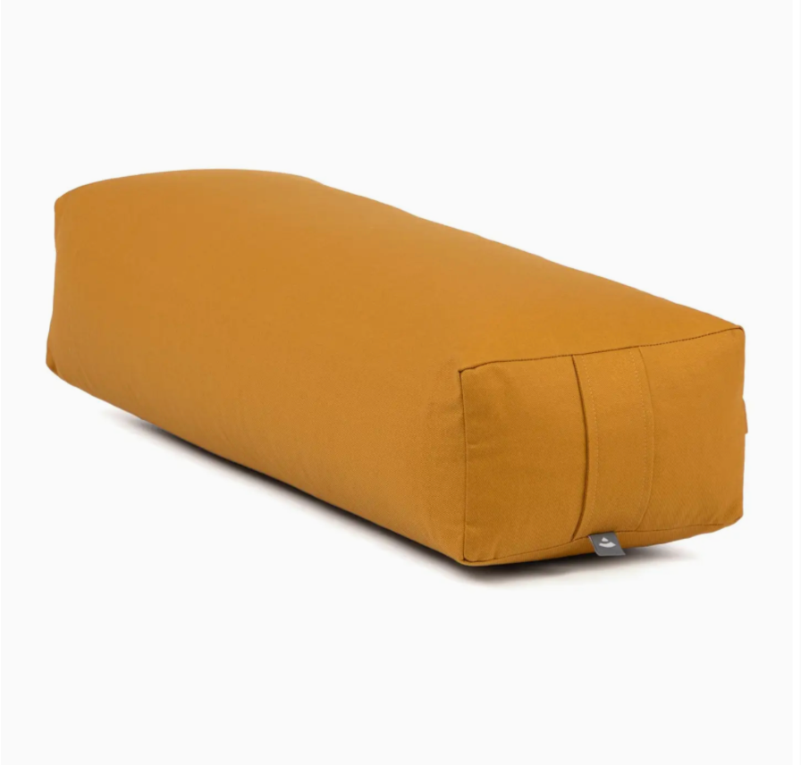 Meditation cushion with jacquard patterns - Light blue and apricot