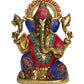 Statue en mosaïque de Ganesha 36.6 cm