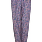 Pantalon Ananda - motifs fleurs bleues S