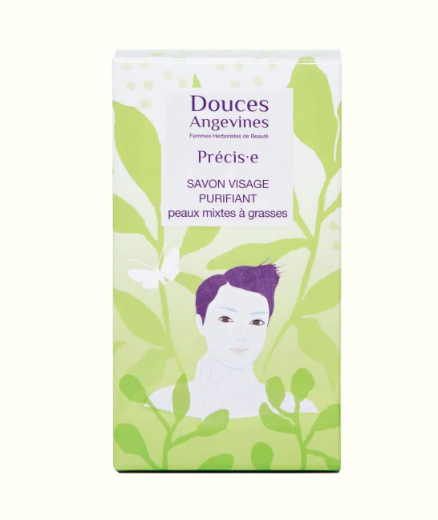 Savon visage nettoyant & purifiant doux aux huiles essentielles - Précise -  - 100 g. - Vegan