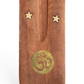 Porte encens en bois motifs "OM" - "Ganesha" - "Bouddha"