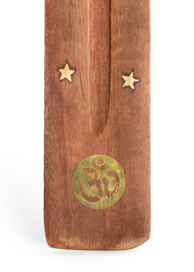 Porte encens en bois motifs "OM" - "Ganesha" - "Bouddha"