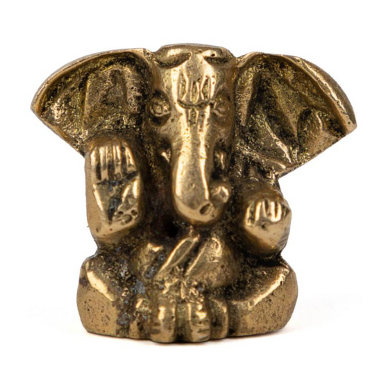 Petite figurine de Ganesha en laiton 3 cm