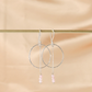 Talent rose quartz and silver earrings