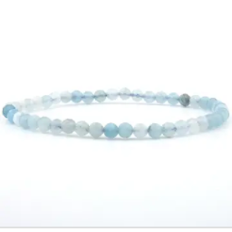 4mm faceted green apatite bracelet