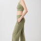 Wide Leg Workout Pant - Mossy - Mandala