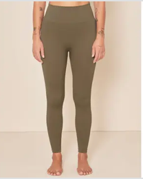 Bedruckte Mandala-Leggings mit hoher Taille und tropischem Blumendruck in Beige-Schwarz-Blau