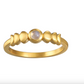 Bague "Moonstone Evoling Goddess "  phase lunaire - plaqué or 18 carat