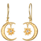 Boucles d'oreilles "Moon Lotus "