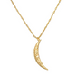 Collier "Half Moon" plaqué or 18k