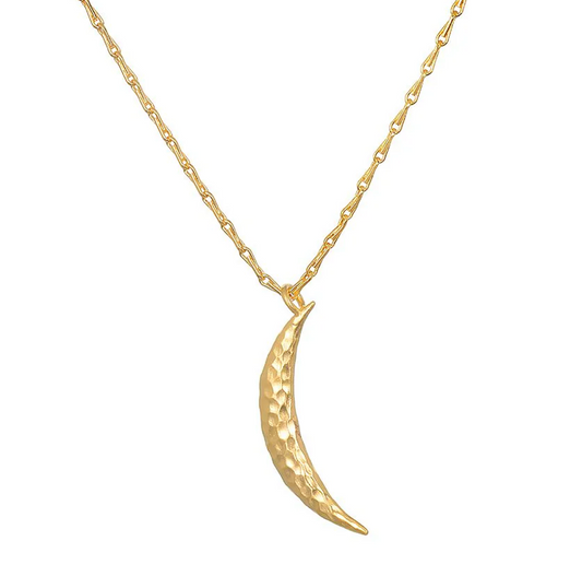 Collier "Half Moon" plaqué or 18k