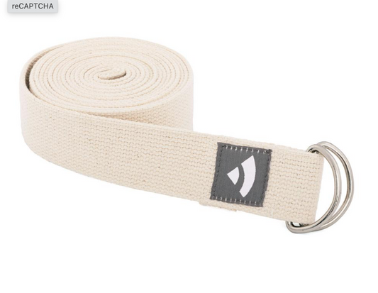 Yogagürtel Asana Übungsgurt 2,5m Anthrazit