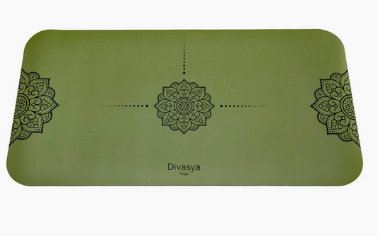 Mini Studio Yogamatte für Knie: Grau + Gurt