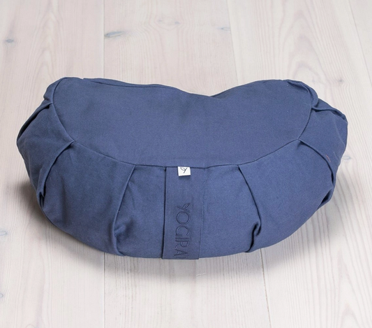 Coussin croissant - demi-lune - Zafu - Blueberry Blue