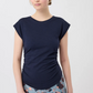 Side Ruffled Top  -  Nightblue Sky- Mandala