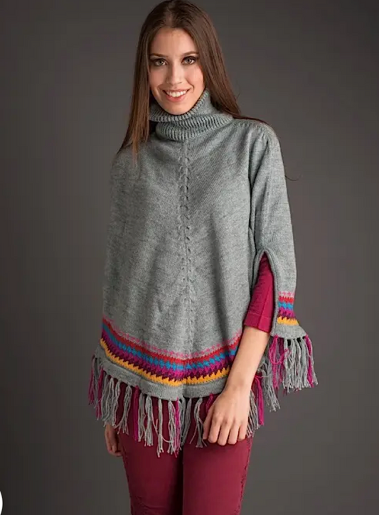 Poncho Altiplano - Grey Sensation