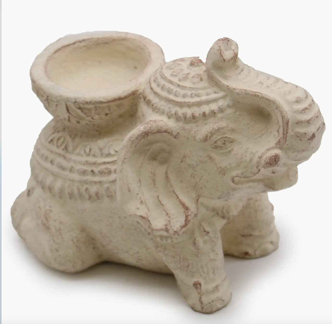 Porte bougie & Porte encens - Eléphant sacré