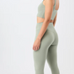 Barre Tight Hight Rise Leggings Mandala - Solid Green Seaweed