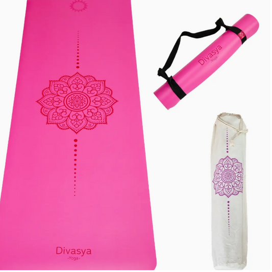 Tapis en caoutchouc & Eco-PU japonais - Pink Mandala - Alignement