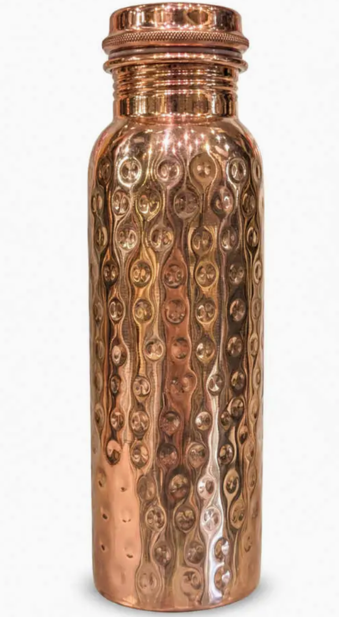 Hammered Copper Water Bottle 800ml