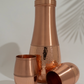 Matte Kupferflasche – teilweise gehämmert, 800 ml