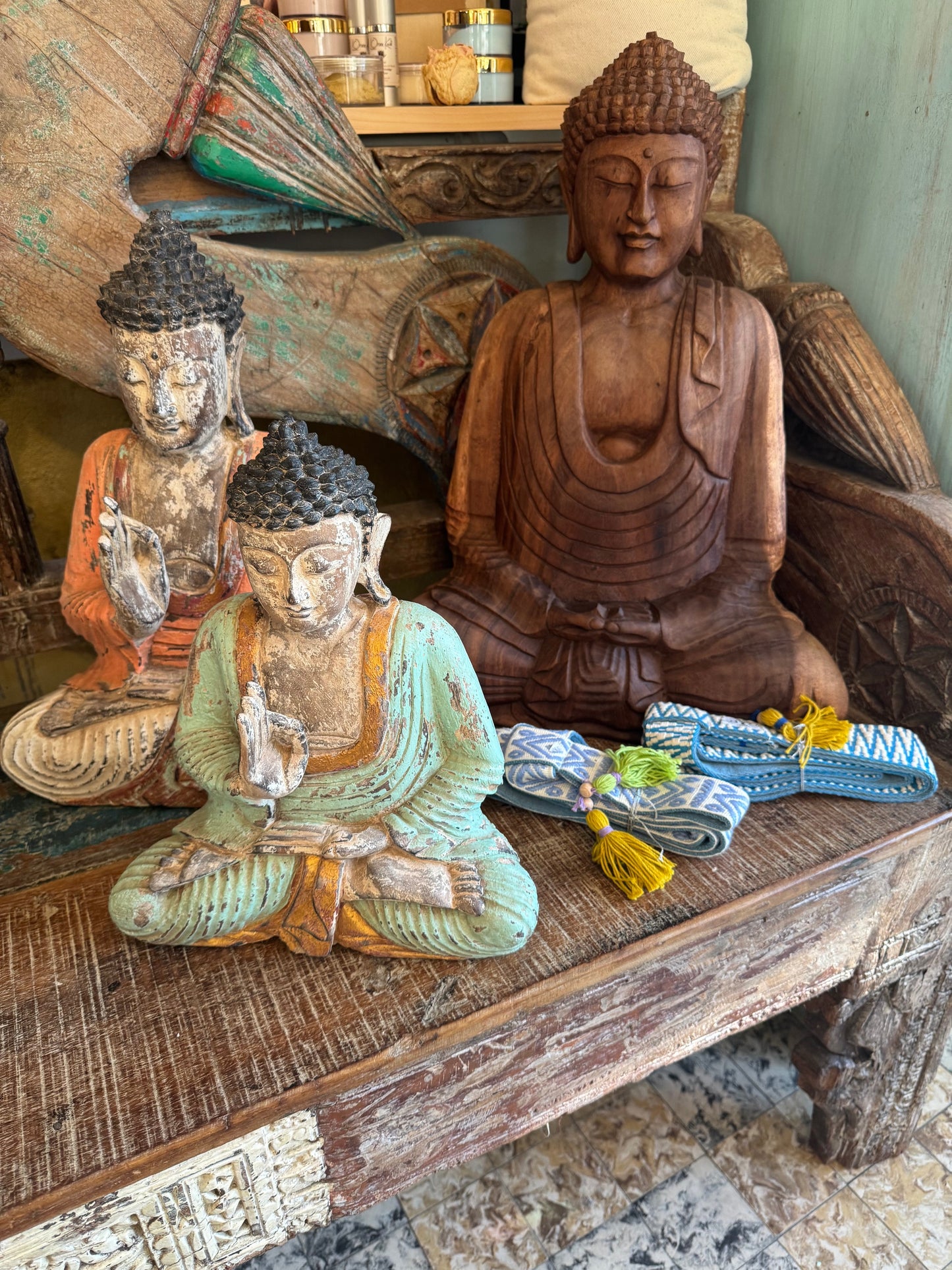 Statue de Bouddha 55 cm - en bois