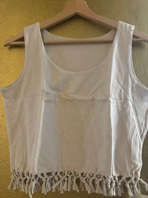Women's short sleeve tunic - ecru