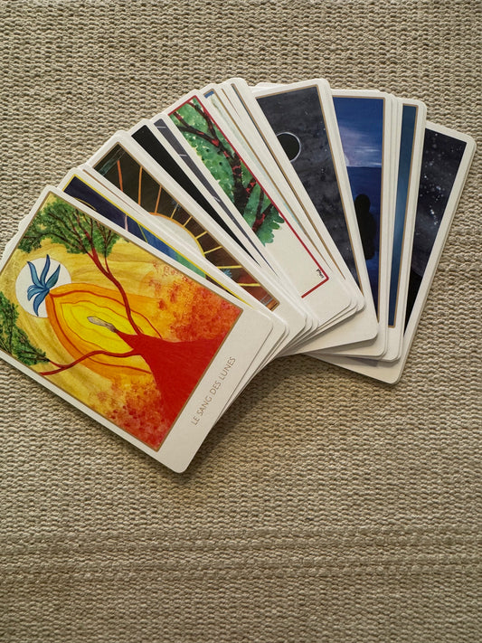 Jeux de carte artisanale - Oracle - "énergie féminin"